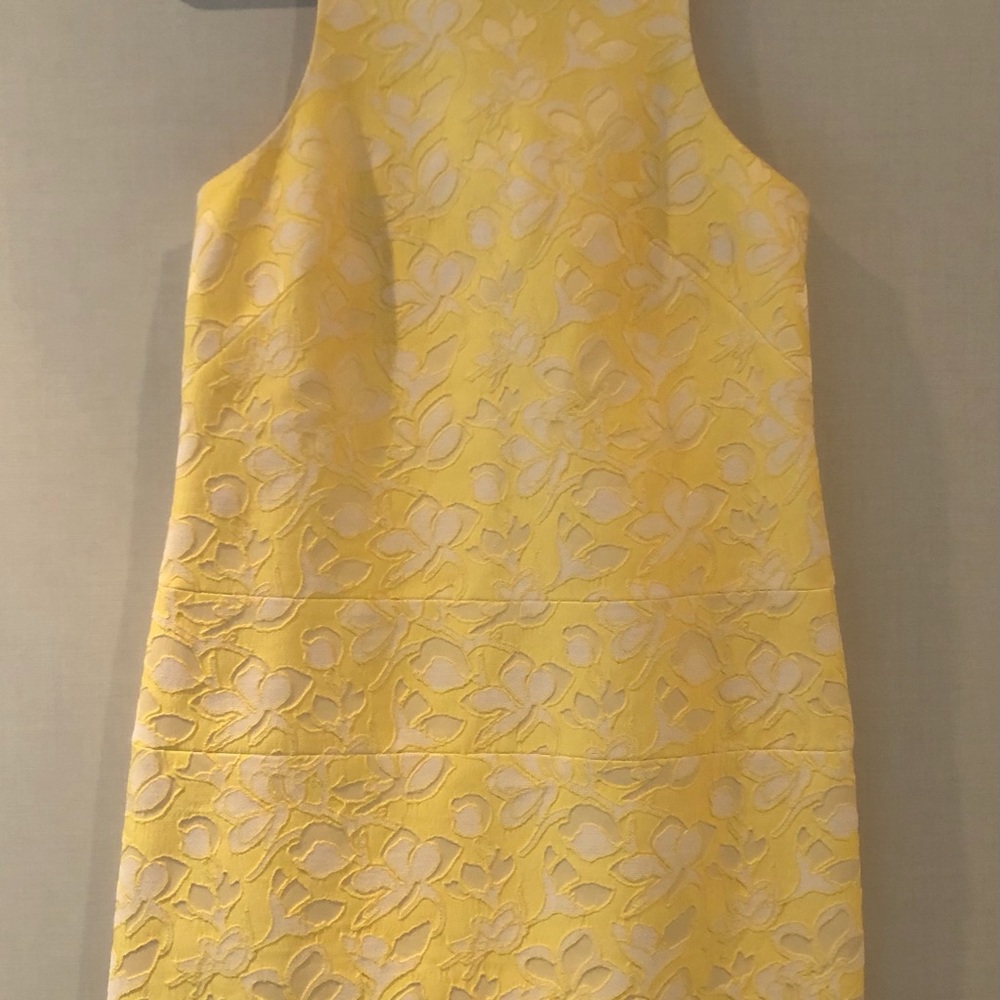 4C Dress Yellow Floral Brocade & Lace Size 2